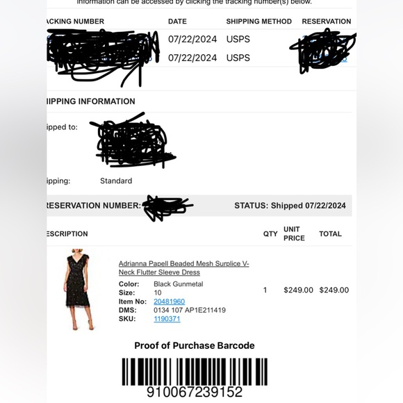 Sequined Black Midi Dress - Picture 8 of 8